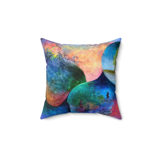 Wandering Pines Throw Pillow